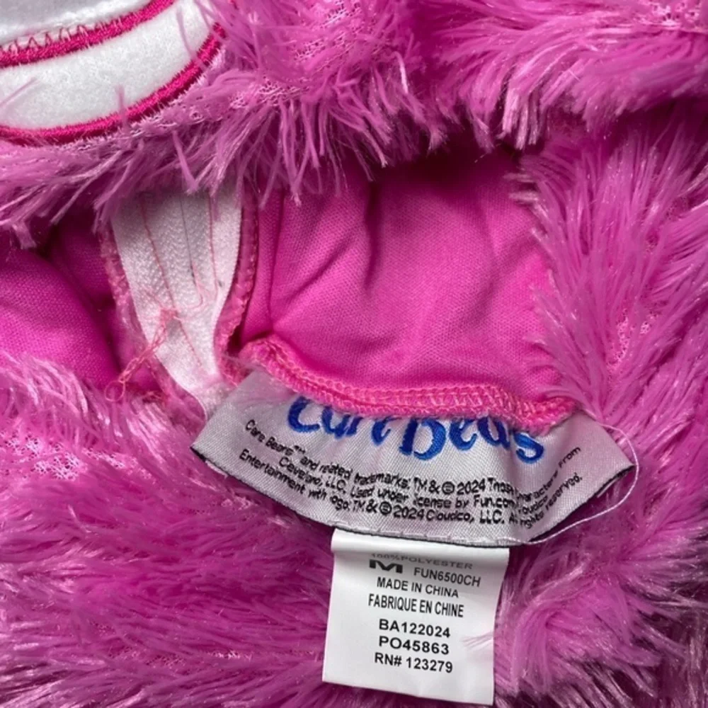 Care Bears Child Medium Classic Pink‎ Cheer Bear Costume Y2K Halloween Dress Up